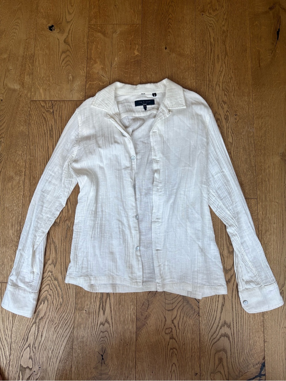 rag & bone White Button-Up Shirt